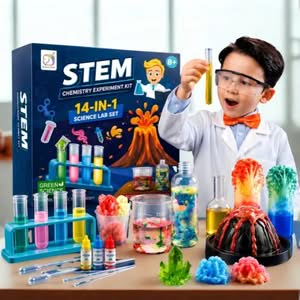 STEM Surprising Chemistry Experiment Kit – 14-in-1 Science Lab Set